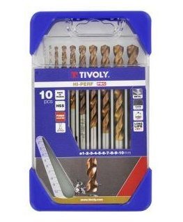 Tivoly Metal drill set FURIUS HSS Clipster PRO 10pcs Ø1-10mm