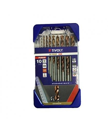 Tivoly Metal drill set FURIUS HSS Clipster PRO 10pcs Ø1-10mm – 2