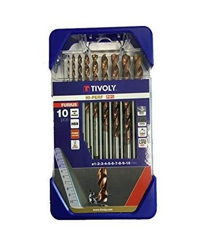 Tivoly Metal drill set FURIUS HSS Clipster PRO 10pcs Ø1-10mm – 3