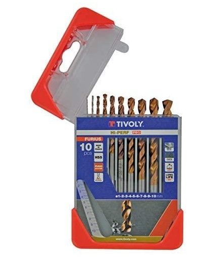 Tivoly Metal drill set FURIUS HSS Clipster PRO 10pcs Ø1-10mm – 4
