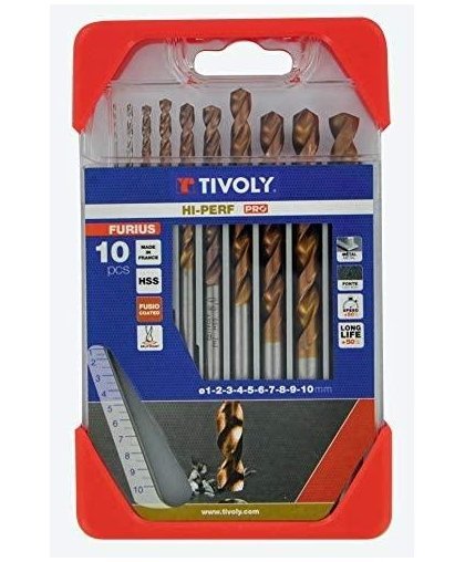 Tivoly Metal drill set FURIUS HSS Clipster PRO 10pcs Ø1-10mm – 5