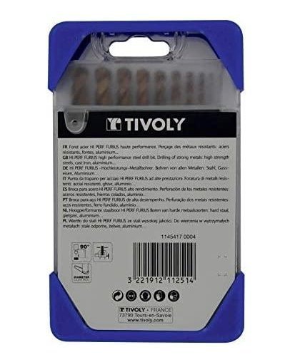 Tivoly Metal drill set FURIUS HSS Clipster PRO 10pcs Ø1-10mm – 6