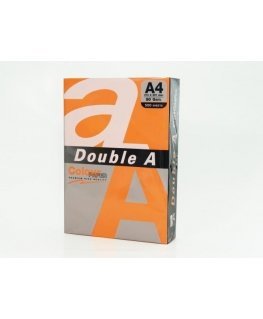 Color paper Double A, 80g, A4, 500 sheets, Saffron
