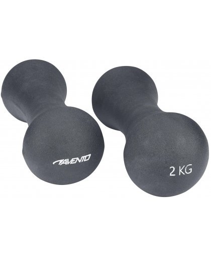 Schreuders Sport Hanteliai plien. 42DB PU 2x2kg Pilkas
