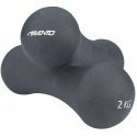 Schreuders Sport Hanteliai plien. 42DB PU 2x2kg Pilkas