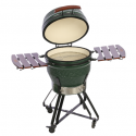 TunaBone Kamado Pro barbecue 22 ", size M, green