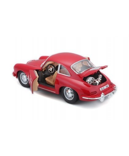 BBURAGO automodelis 1/24 Porsche 356B Coupe 1961, 18-22079 – 3