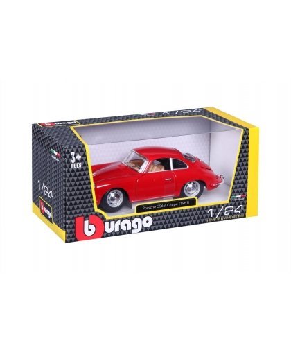 BBURAGO automodelis 1/24 Porsche 356B Coupe 1961, 18-22079 – 4