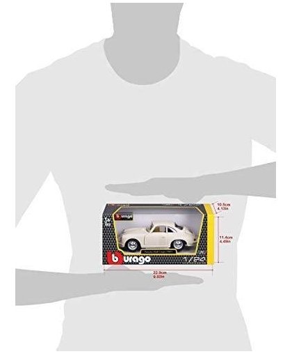 BBURAGO automodelis 1/24 Porsche 356B Coupe 1961, 18-22079 – 25