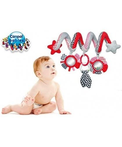 CANPOL BABIES interactive crib / stroller toy spiral Zig Zag, 68 / 063_red – 3