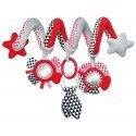 CANPOL BABIES interactive crib / stroller toy spiral Zig Zag, 68 / 063_red CANPOL BABIES interactive crib / stroller toy spiral Zig Zag, 68 / 063_red