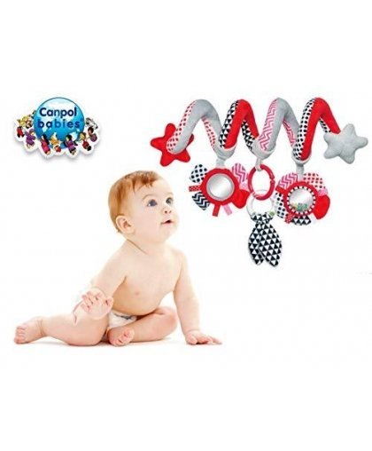 CANPOL BABIES interactive crib / stroller toy spiral Zig Zag, 68 / 063_red – 5