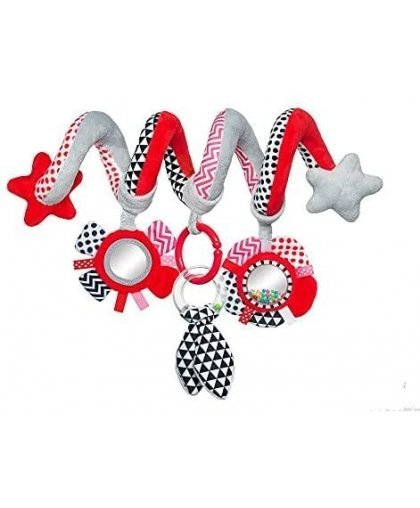 CANPOL BABIES interactive crib / stroller toy spiral Zig Zag, 68 / 063_red – 8