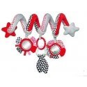 CANPOL BABIES interactive crib / stroller toy spiral Zig Zag, 68 / 063_red CANPOL BABIES interactive crib / stroller toy spiral Zig Zag, 68 / 063_red