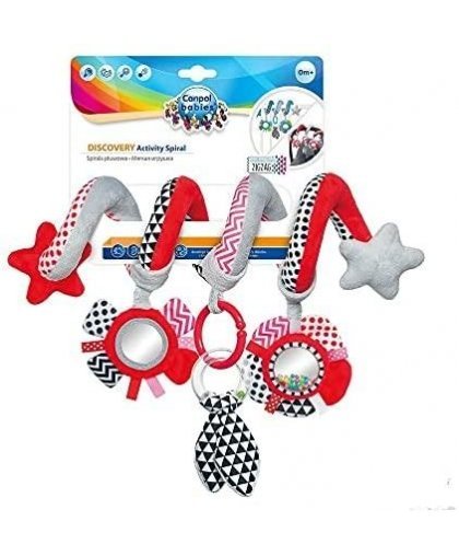 CANPOL BABIES interactive crib / stroller toy spiral Zig Zag, 68 / 063_red – 9