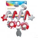 CANPOL BABIES interactive crib / stroller toy spiral Zig Zag, 68 / 063_red CANPOL BABIES interactive crib / stroller toy spiral Zig Zag, 68 / 063_red