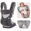 ERGOBABY carrier 360 COOL AIR, carbon gray, BC360PBLKGRY ERGOBABY carrier 360 COOL AIR, carbon gray, BC360PBLKGRY