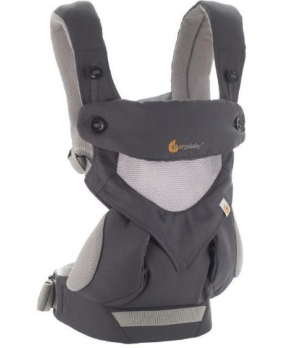 ERGOBABY carrier 360 COOL AIR, carbon gray, BC360PBLKGRY – 7