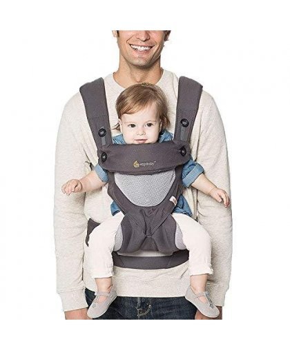 ERGOBABY carrier 360 COOL AIR, carbon gray, BC360PBLKGRY – 12
