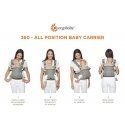 ERGOBABY carrier 360 COOL AIR, carbon gray, BC360PBLKGRY ERGOBABY carrier 360 COOL AIR, carbon gray, BC360PBLKGRY