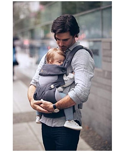 ERGOBABY carrier 360 COOL AIR, carbon gray, BC360PBLKGRY – 15