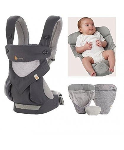ERGOBABY carrier 360 COOL AIR, carbon gray, BC360PBLKGRY – 25