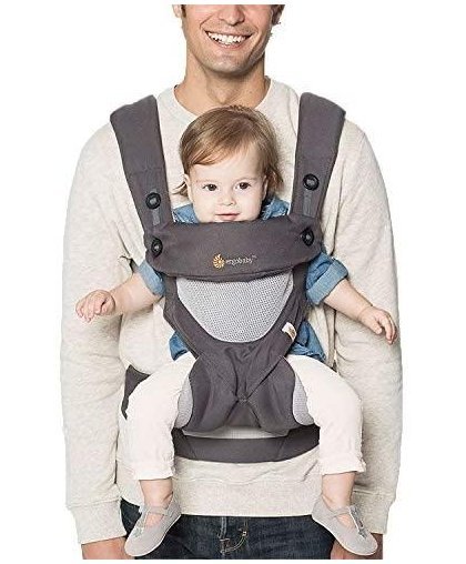 ERGOBABY carrier 360 COOL AIR, carbon gray, BC360PBLKGRY – 26