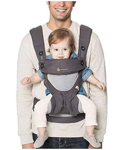 ERGOBABY carrier 360 COOL AIR, carbon gray, BC360PBLKGRY – 35