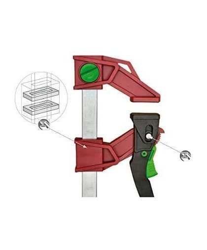 Quick fix clamp PAL plastic, 16cm * 8, max 120kg PIHER – 7