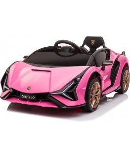 Lamborghini Pig 12V electric car, pink