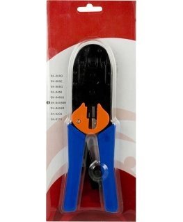 Modular tool for 4/6/8 pin with cutter / stripper, metal / plastic DELTACOIMP blue / black / orange / VK-16