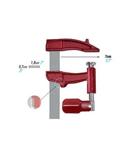 Clamp PIHER Maxi M 15cm, mouth depth 7cm, max. 4000N – 3