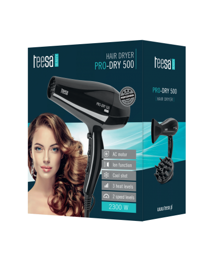 Teesa PRO-DRY 500 Ion Hair Dryer 2300W / Black – 13