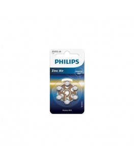 Battery for Philips ZA312 1.4 V 6 pcs Zinc Air (PR41) ZA312B6A / 00