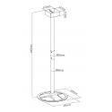Disinfection bottle holder DELTACO OFFICE built-in, metal base, black / DELO-0611 Disinfection bottle holder DELTACO OFFICE built-in, metal base, black / DELO-0611