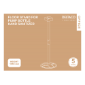 Disinfection bottle holder DELTACO OFFICE built-in, metal base, black / DELO-0611 Disinfection bottle holder DELTACO OFFICE built-in, metal base, black / DELO-0611