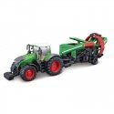 Bburago Fendt 1050 Vario Tractor Kids with cultivator / 10cm / Žalias