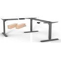 Elfen Ergodesk Pro Upgradekit -lisäjalka, harmaa