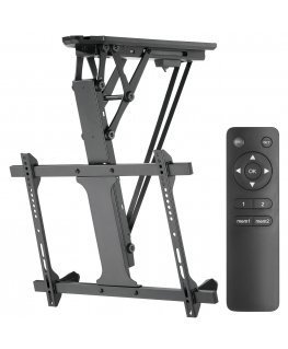 MACLEAN MC-880 electric ceiling mount TV suspended for sloping walls 32-70inch 35kg max remote control max VESA 600x411