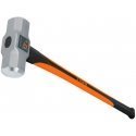 Truper Hammer with fiberglass handle. 91cm long, 5.5kg. Milled ends. Heavy-Duty Tool 16542