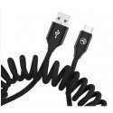 Tellur Data cable Extendable USB to Type-C 3A 1.8m black