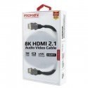 Promate PROLINK8K-200 Ultra HD / 8K HDR HDMI Cable 2m Gold Promate PROLINK8K-200 Ultra HD / 8K HDR HDMI Cable 2m Gold