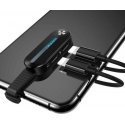 USAMS Universal Lightning Dual Adapteris with LED Light SJ357 Juodas USAMS Universal Lightning Dual Adapteris with LED Light SJ357 Juodas