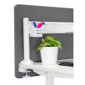 Deltaco Office -kiskon asennusvarsi, 2 kpl, valkoinen Deltaco Office -kiskon asennusvarsi, 2 kpl, valkoinen