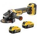 BATTERY 18V ANGLE GRINDER DEWALT DCG405P3 with 3 x 5Ah batteries and charger BATTERY 18V ANGLE GRINDER DEWALT DCG405P3 with 3 x 5Ah batteries and charger