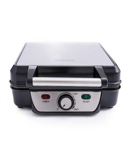 Camry Waffle CR 3025 1150 W, Number of pastry 4, Belgium, Black / Stainless Steel – 4