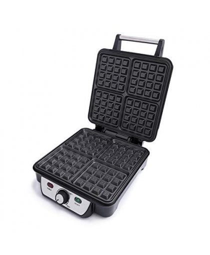 Camry Waffle CR 3025 1150 W, Number of pastry 4, Belgium, Black / Stainless Steel – 6
