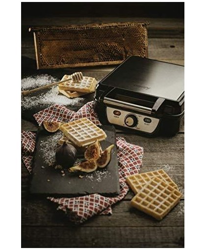 Camry Waffle CR 3025 1150 W, Number of pastry 4, Belgium, Black / Stainless Steel – 8