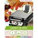 Camry Waffle CR 3025 1150 W, Number of pastry 4, Belgium, Black / Stainless Steel Camry Waffle CR 3025 1150 W, Number of pastry 4, Belgium, Black / Stainless Steel