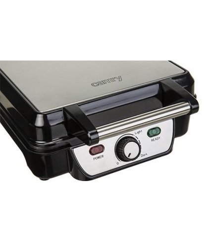 Camry Waffle CR 3025 1150 W, Number of pastry 4, Belgium, Black / Stainless Steel – 19